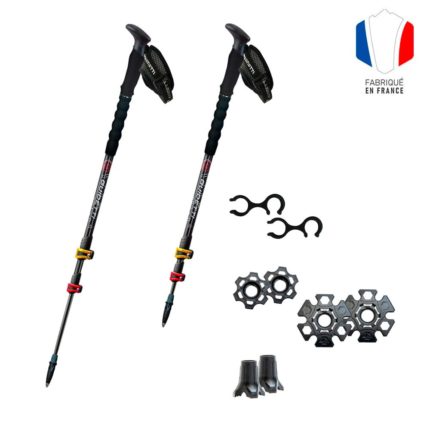 Guidetti  палки трекинговые T3 Light Grenat